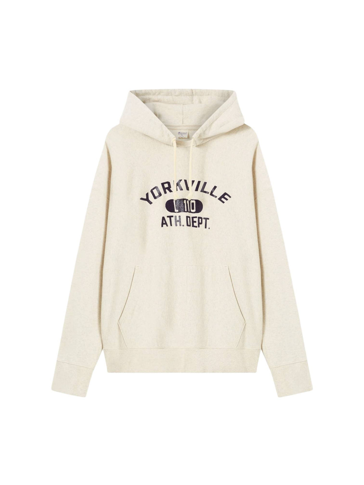 Champion Archive Time Capsule Hooded Afterhood 2nd Patent 50’ felpa heritage collegiale con cappuccio - heather beige