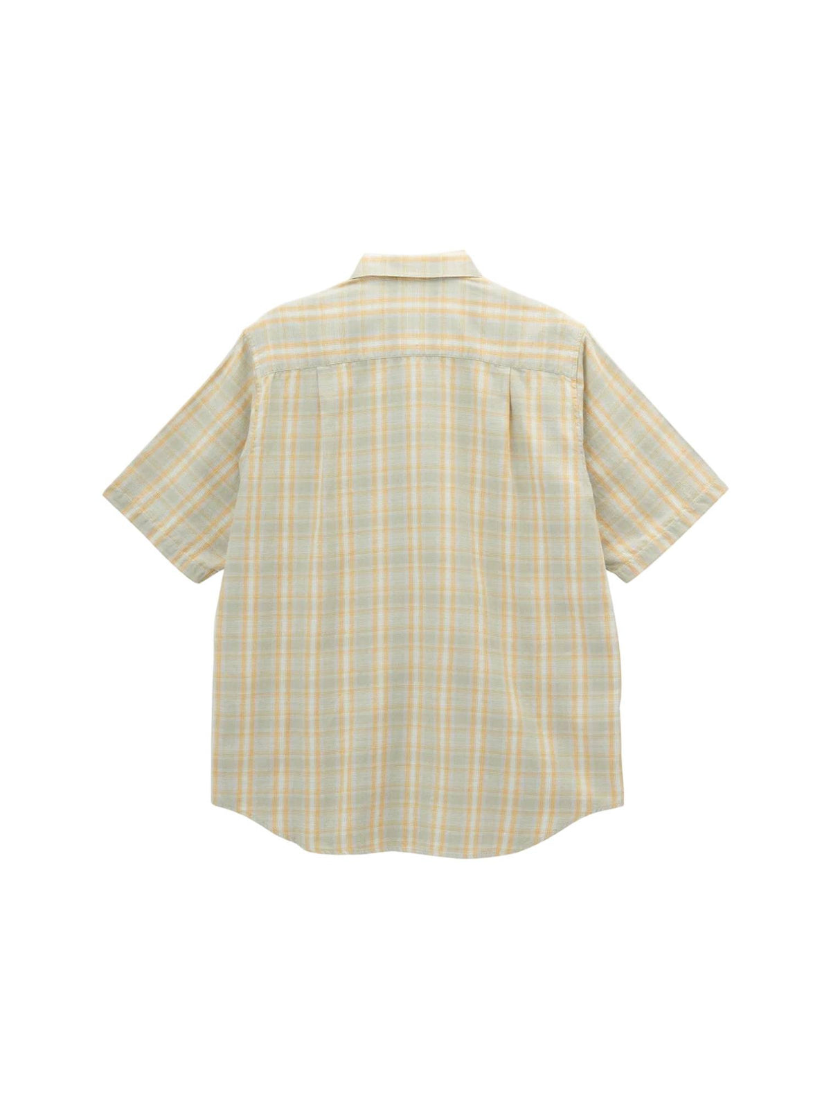 Gramicci Checkered ombre shirt camicione a quadri maniche corte - mustard