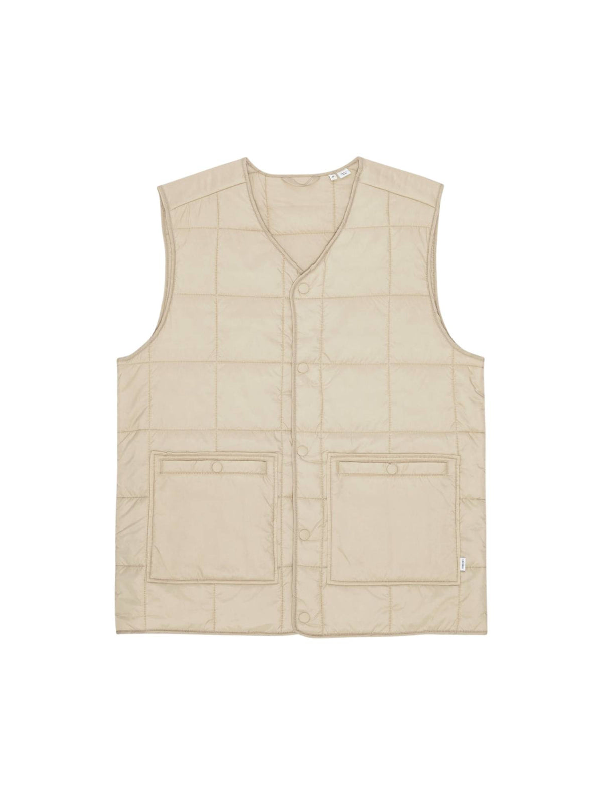 Les Deux Matt Quilted Vest Jacket Gilet primaverile da uomo - light sand
