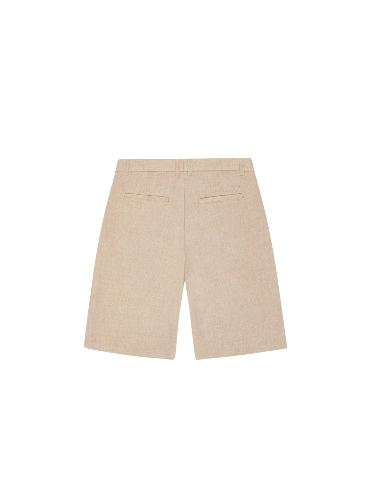 Les Deux Reece Pleated slub shorts pantaloni sartoriali corti gamba larga - light sand