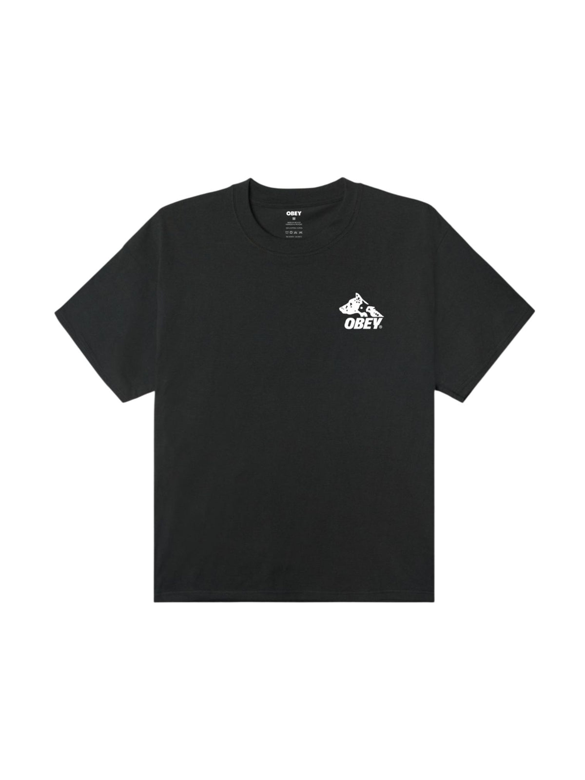 Obey Animals heavyweight t-shirt con grafica - vintage black