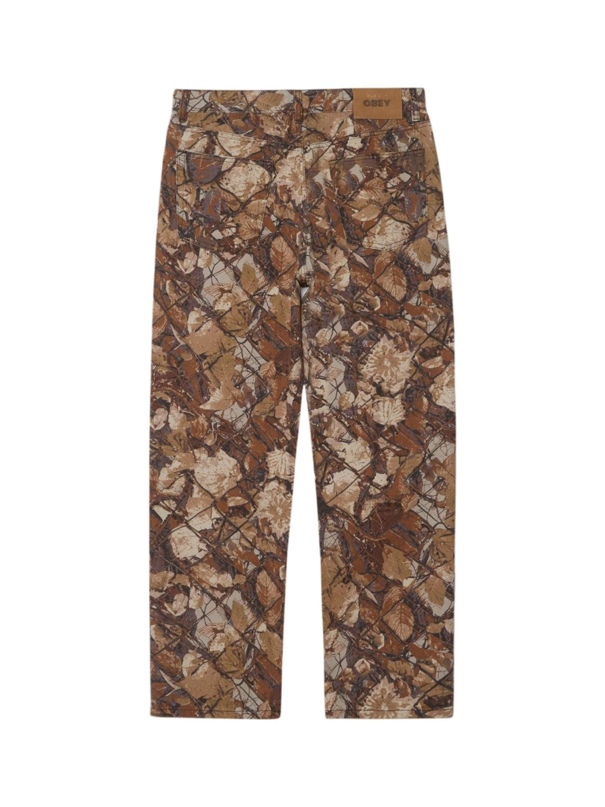 Obey Classic baggy denim pants jeans con motivo realtree gamba larga - fence camo multi
