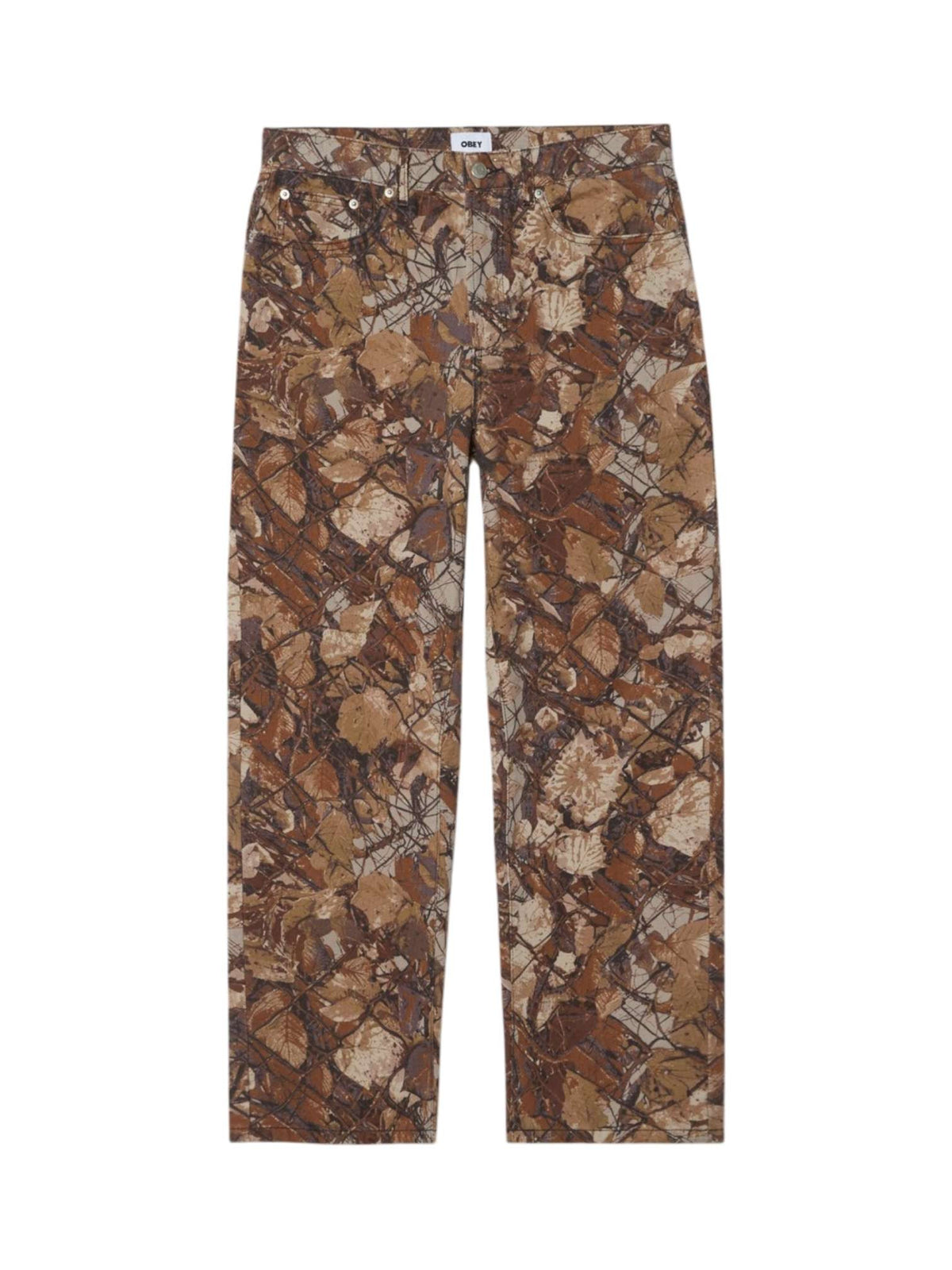 Obey Classic baggy denim pants jeans con motivo realtree gamba larga - fence camo multi