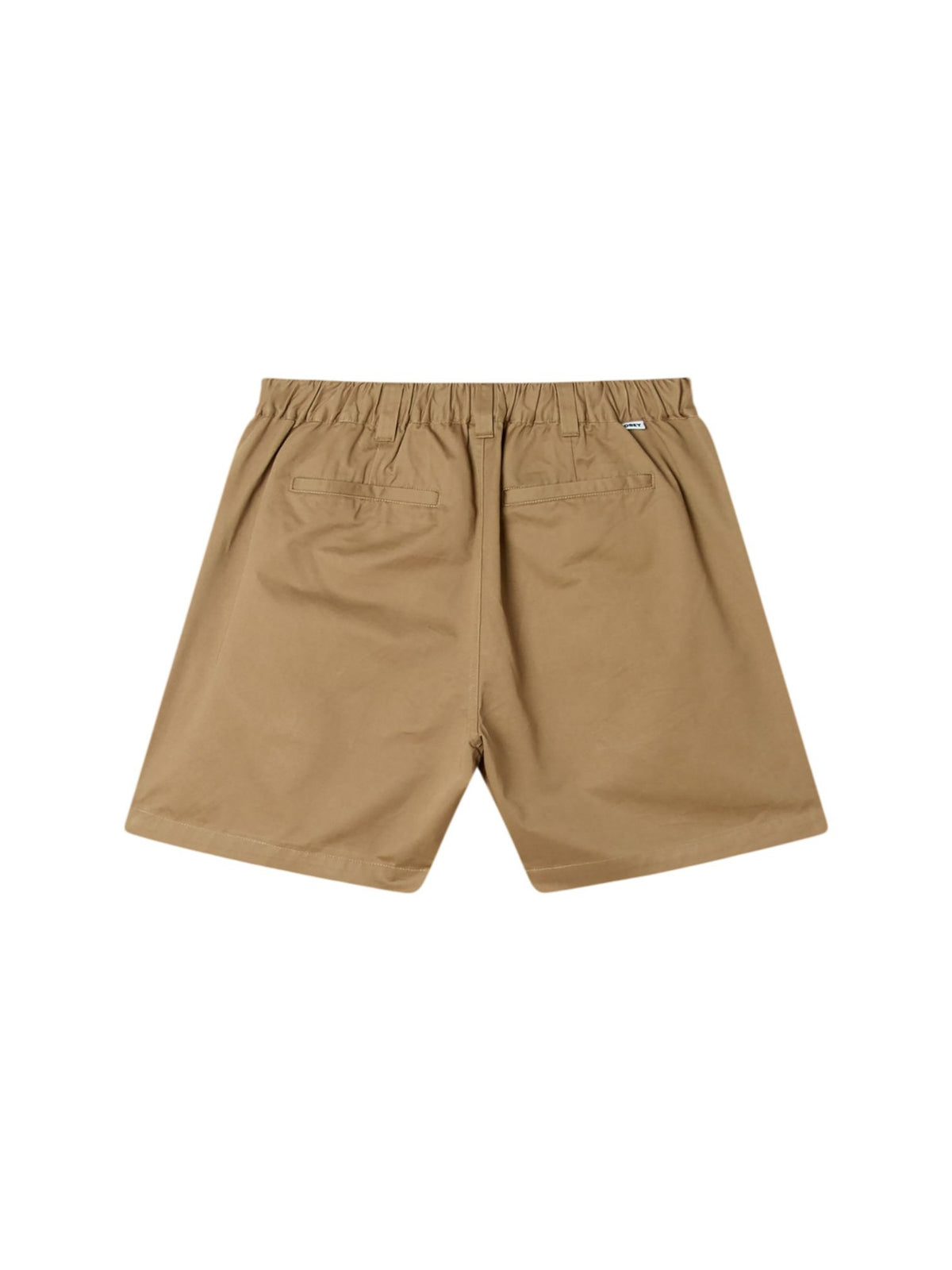 Obey Foster pleated shorts pantaloncini corti sartoriali in cotone gamba larga - mermaid