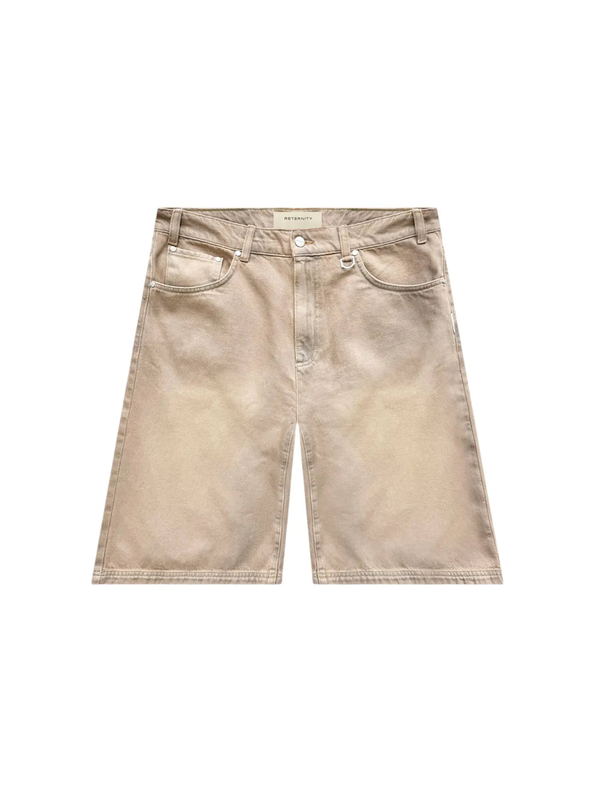 Reternity Essentials jorts pantaloni corti di jeans con vestibilità ampia - Sand washed