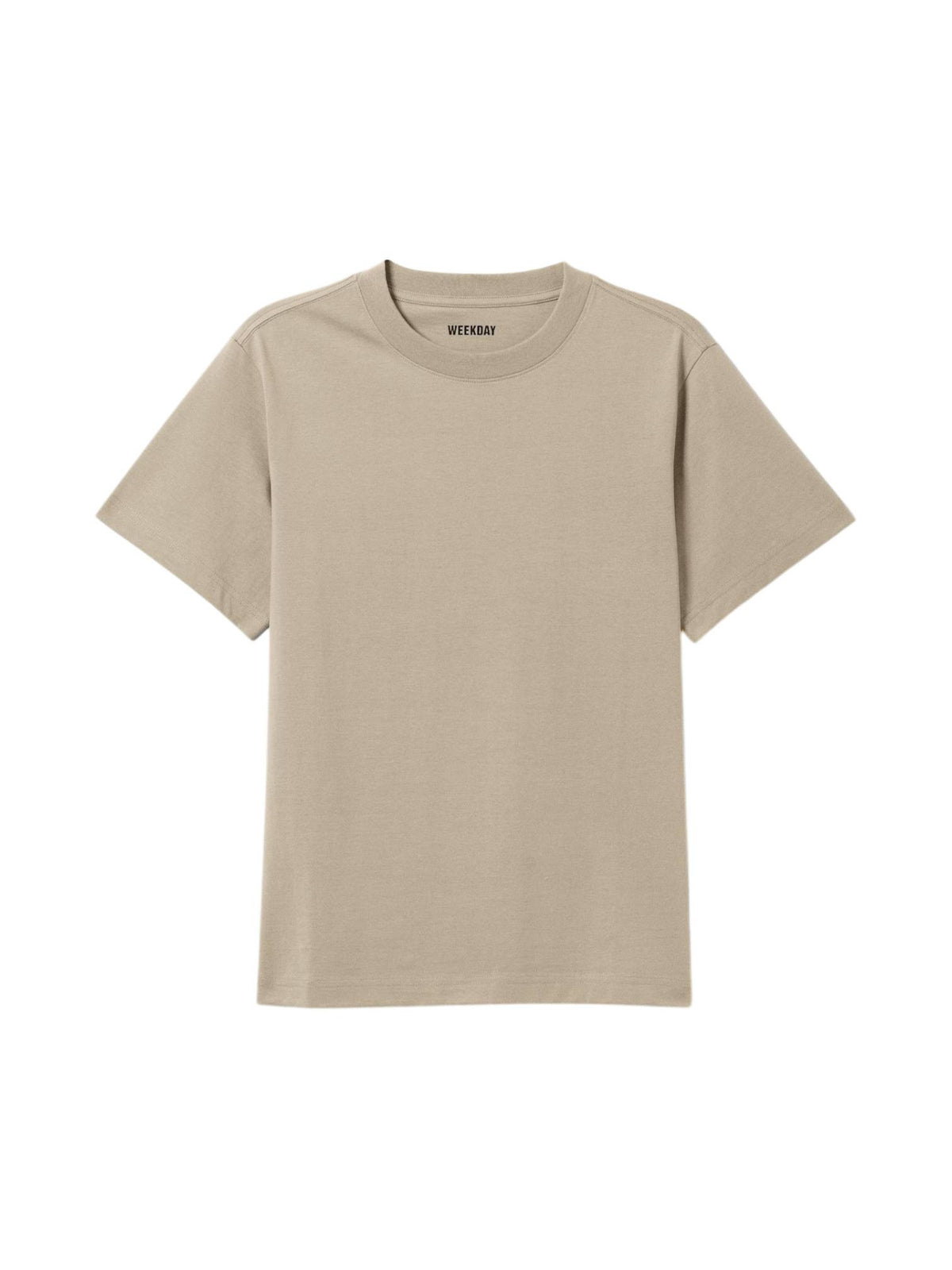 Weekday t-shirt classica con vestibilità boxy - mole dusty light
