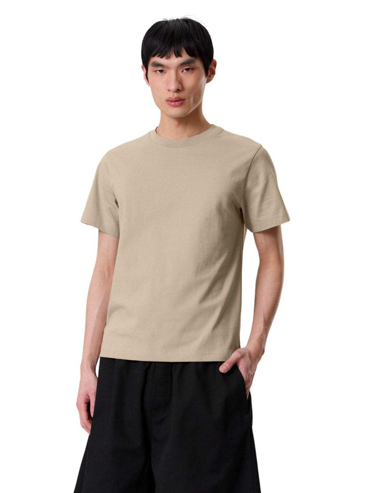 Weekday t-shirt classica con vestibilità boxy - mole dusty light
