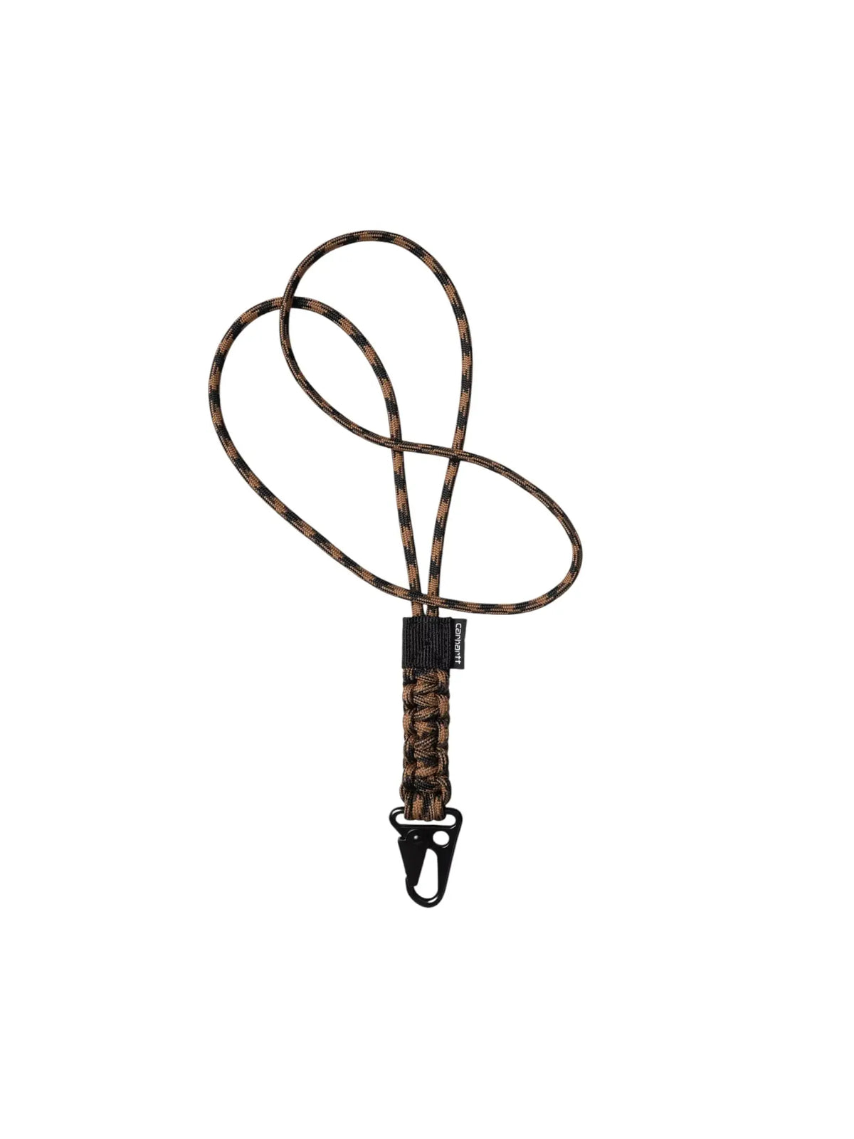 Carhartt Wip Rope Keychain laccetto portachiavi a corda - Hamilton Brown / Black