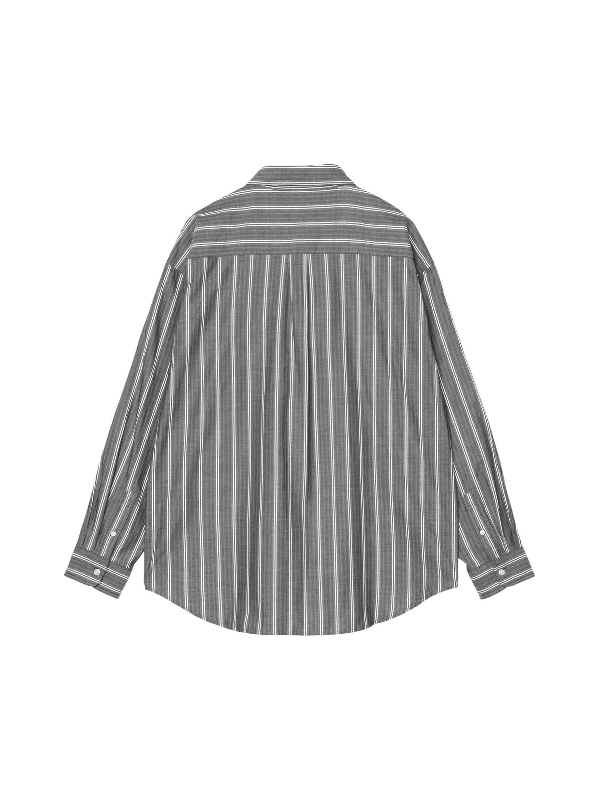 Carhartt Wip L/S Beale Shirt camicia a righe maniche lunghe - Black/white