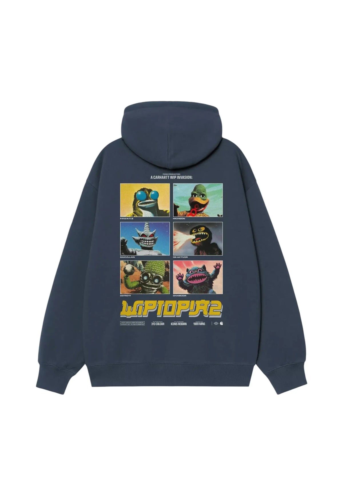 Carhartt Wip Hooded Wiptopia II Sweatshirt felpa con cappuccio - Blue