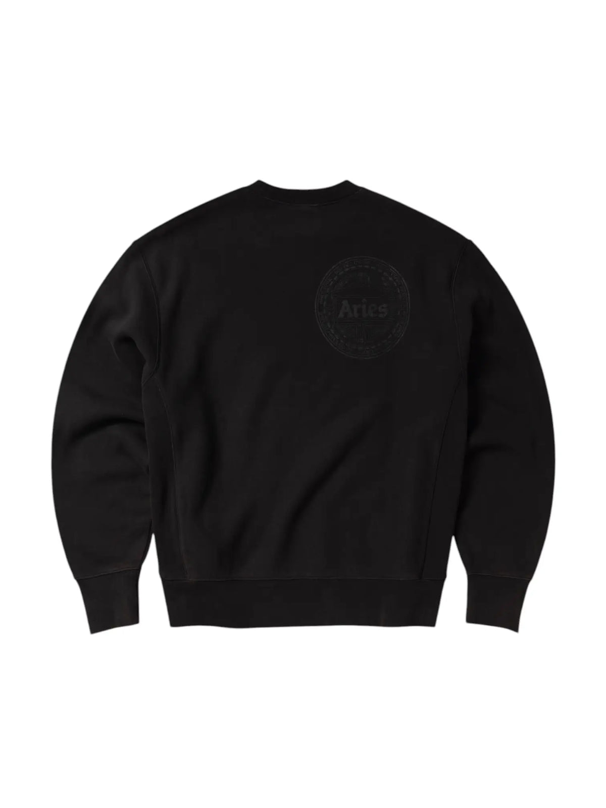 Champion x Aries Decentralised crewneck sweatshirt felpa girocollo  - washed black