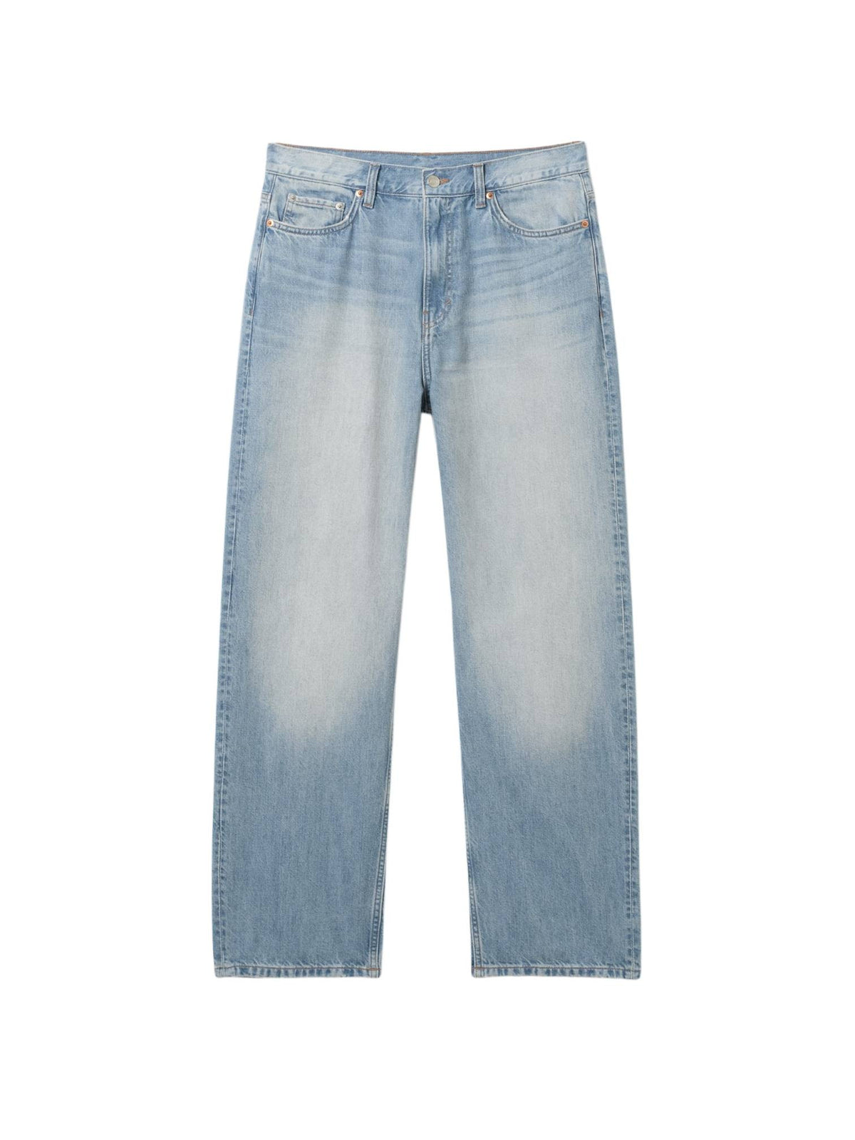 Weekday Galaxy Loose Straight Jeans gamba dritta - denim blue light