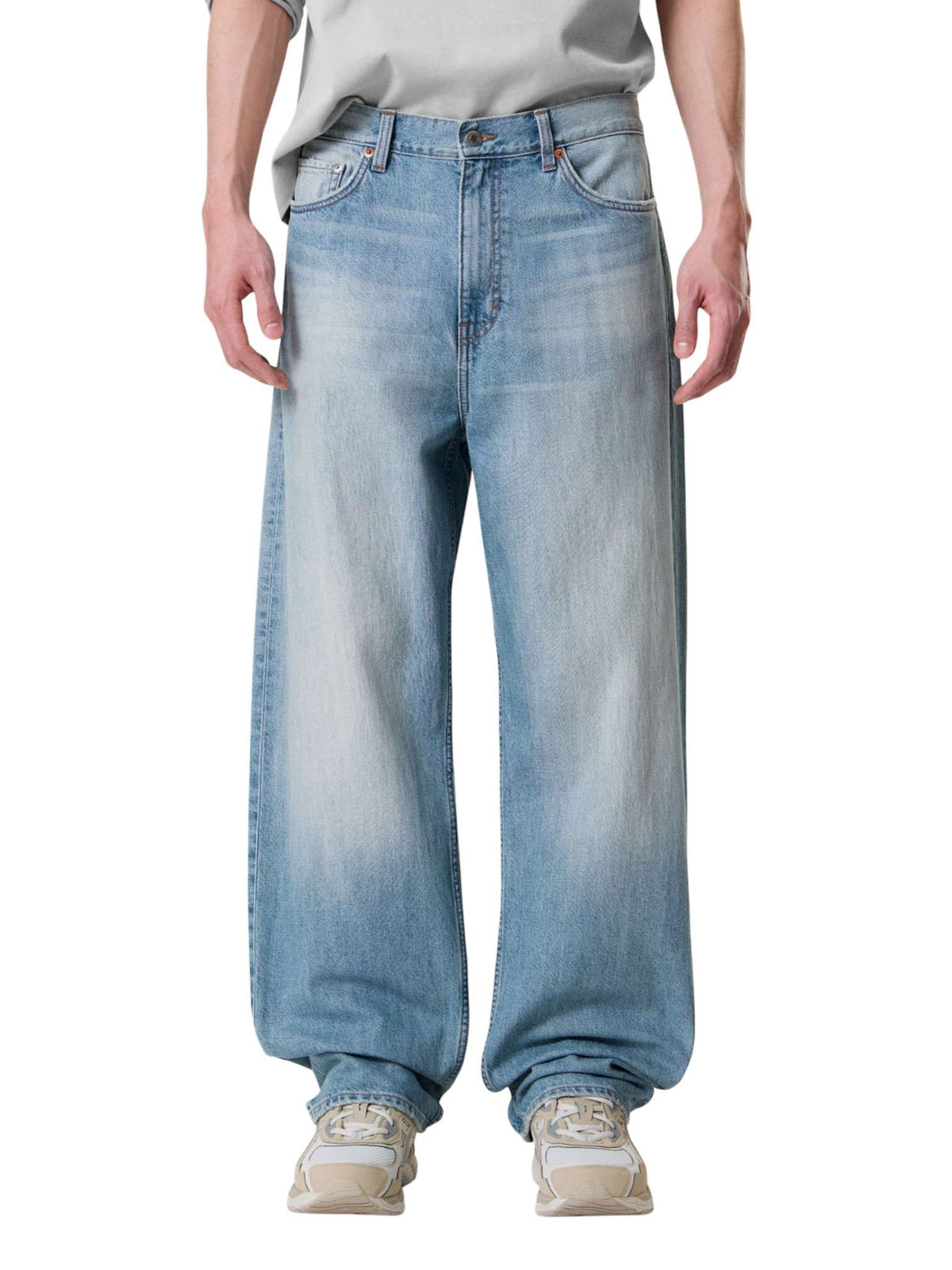 Weekday Galaxy Loose Straight Jeans gamba dritta - denim blue light