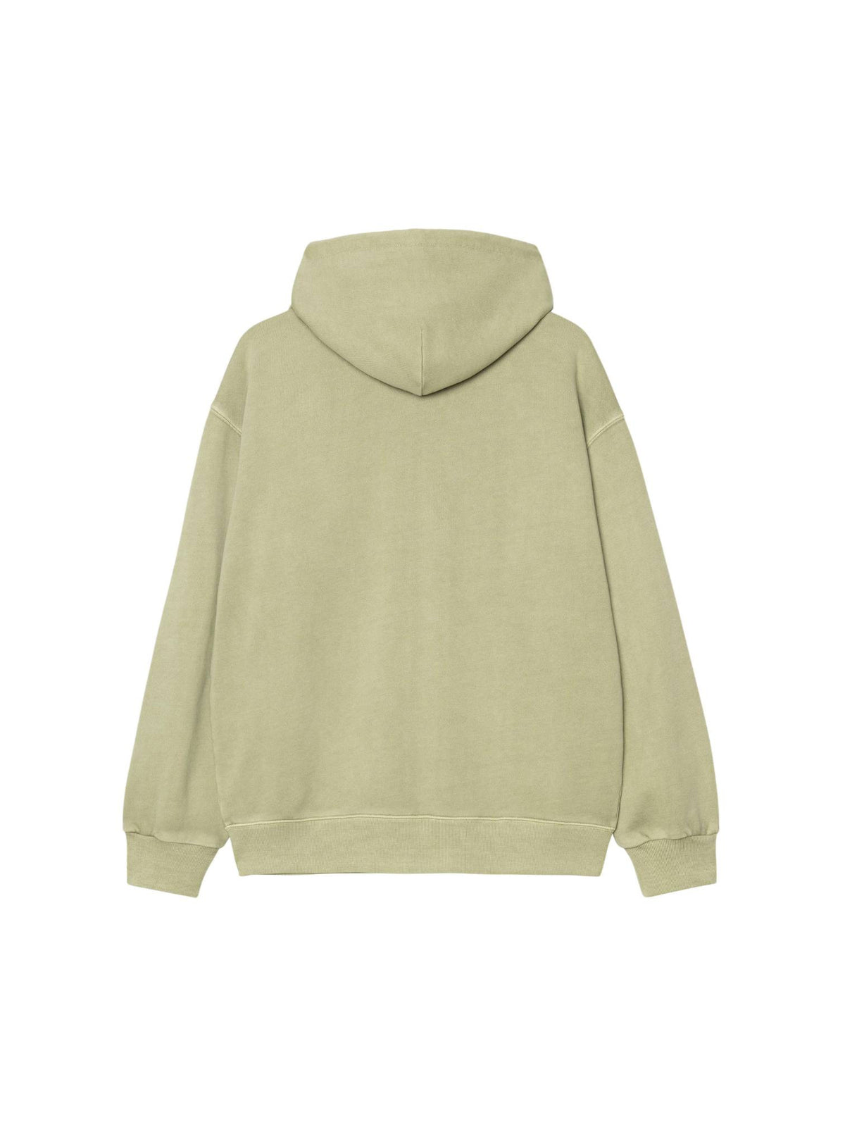 Carhartt Wip Hooded Nelson Jacket felpa con zip e cappuccio - Gentle green garment dyed