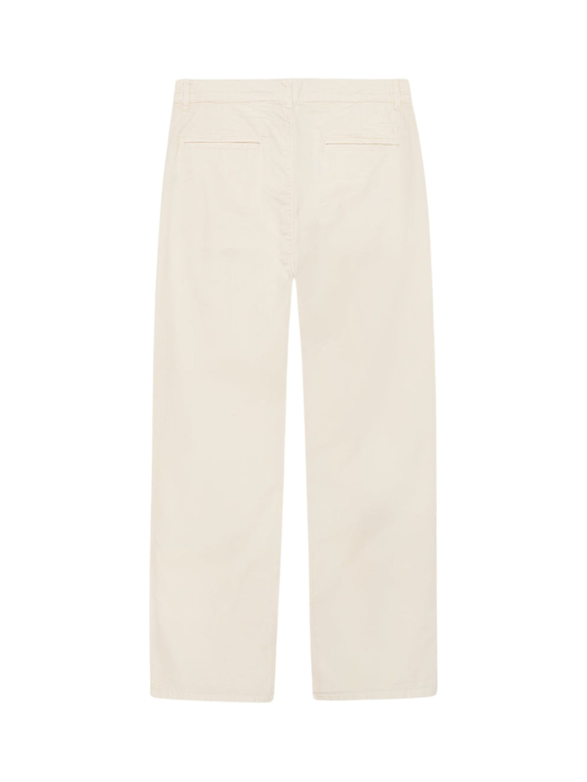 Les Deux Romeo Pleated Chino Pants pantaloni da uomo gamba dritta - egg white
