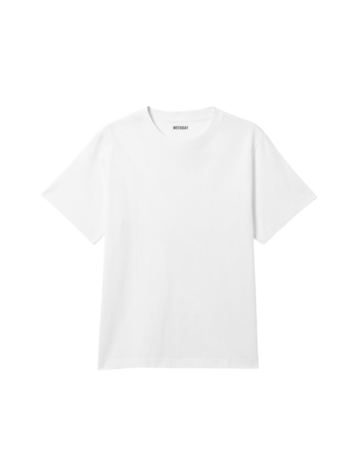 Weekday t-shirt classica con vestibilità boxy - white