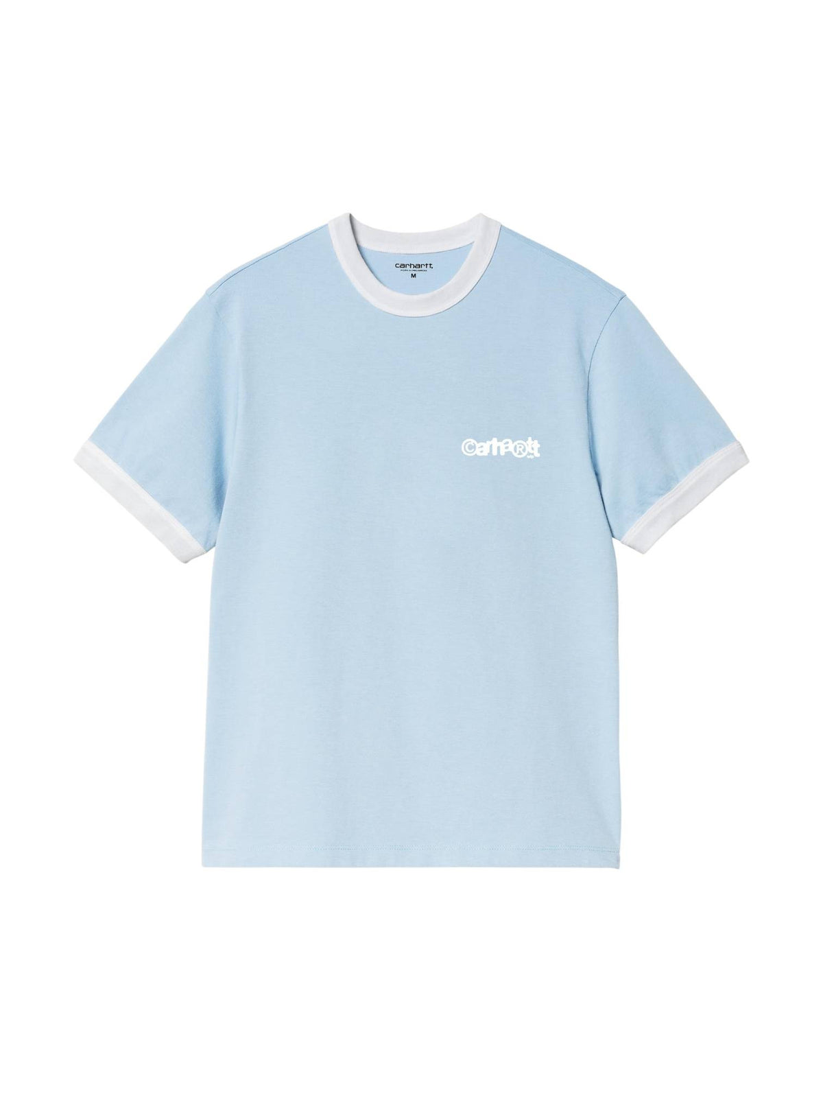 Carhartt Wip Ip ringer T-Shirt con colletto e maniche a contrasto - Icaria/White