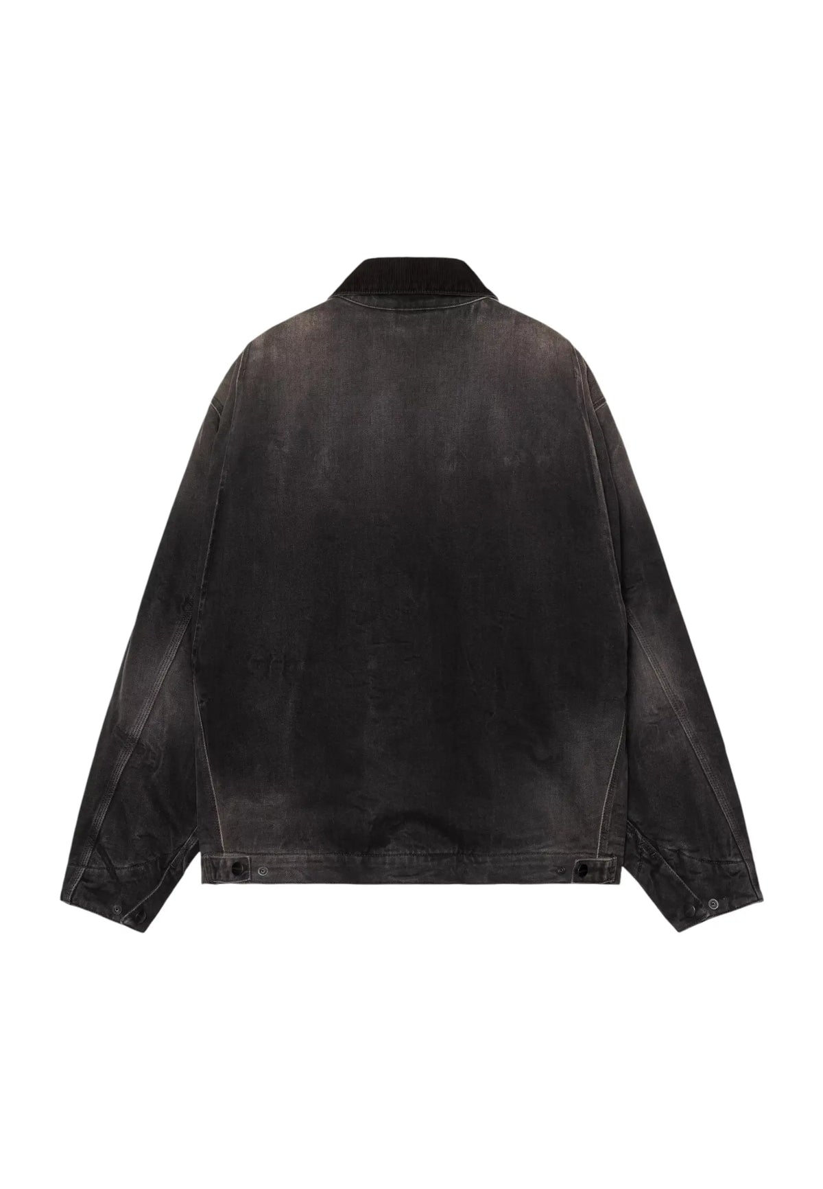 Carhartt Wip OG Detroit Jacket giacca invernale foderata - Black / Black tobacco used washed
