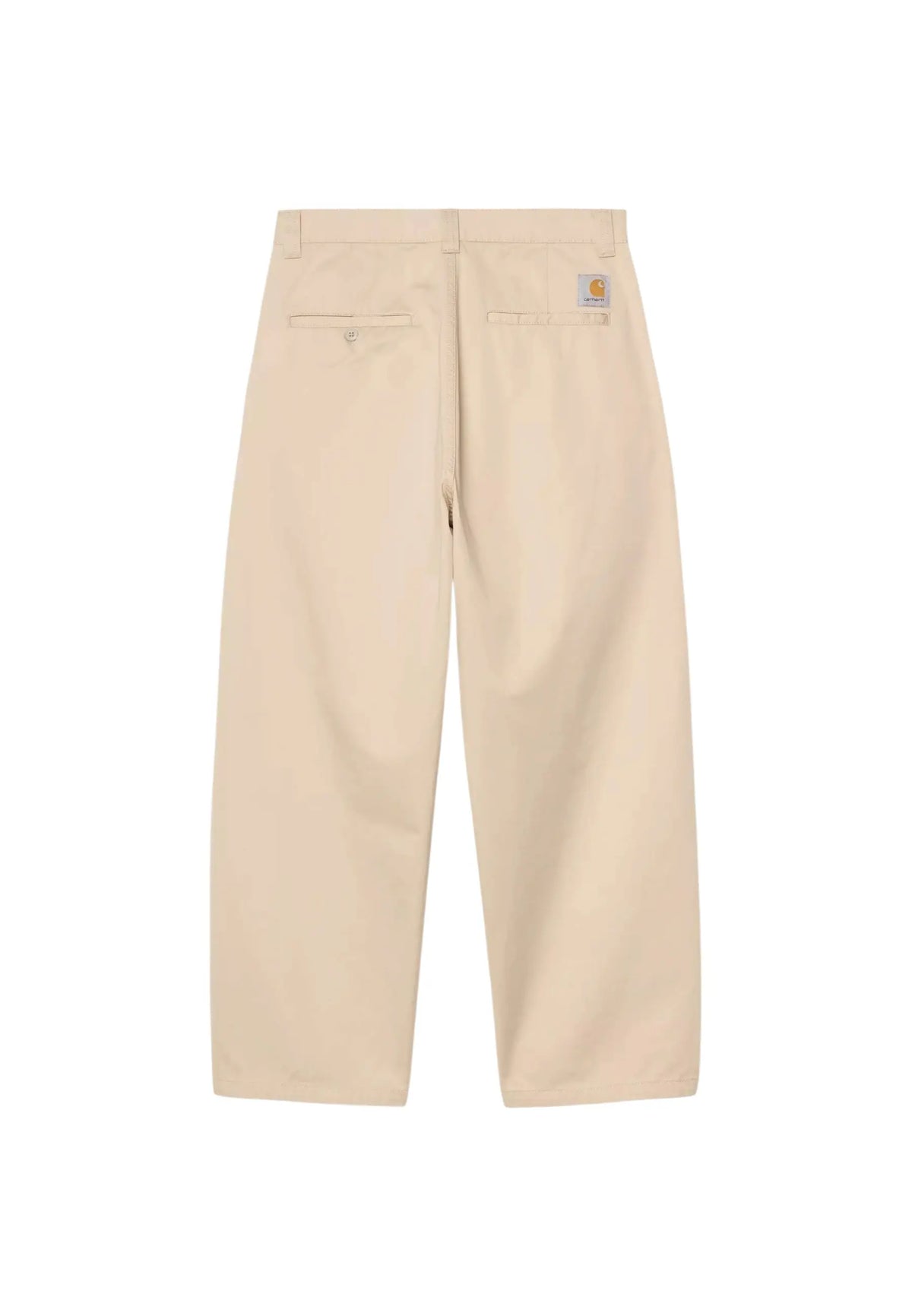 Carhartt Wip Brady Pants Pantaloni gamba larga in twill di cotone - Wall stone washed