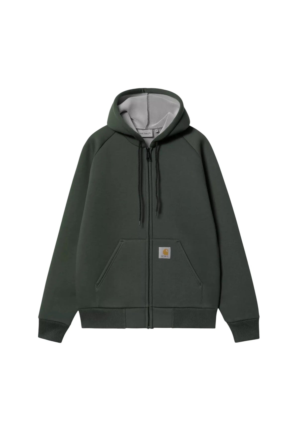 Carhartt Wip Car-Lux Hooded Jacket sweatshirt felpa con cappuccio e zip - Raven