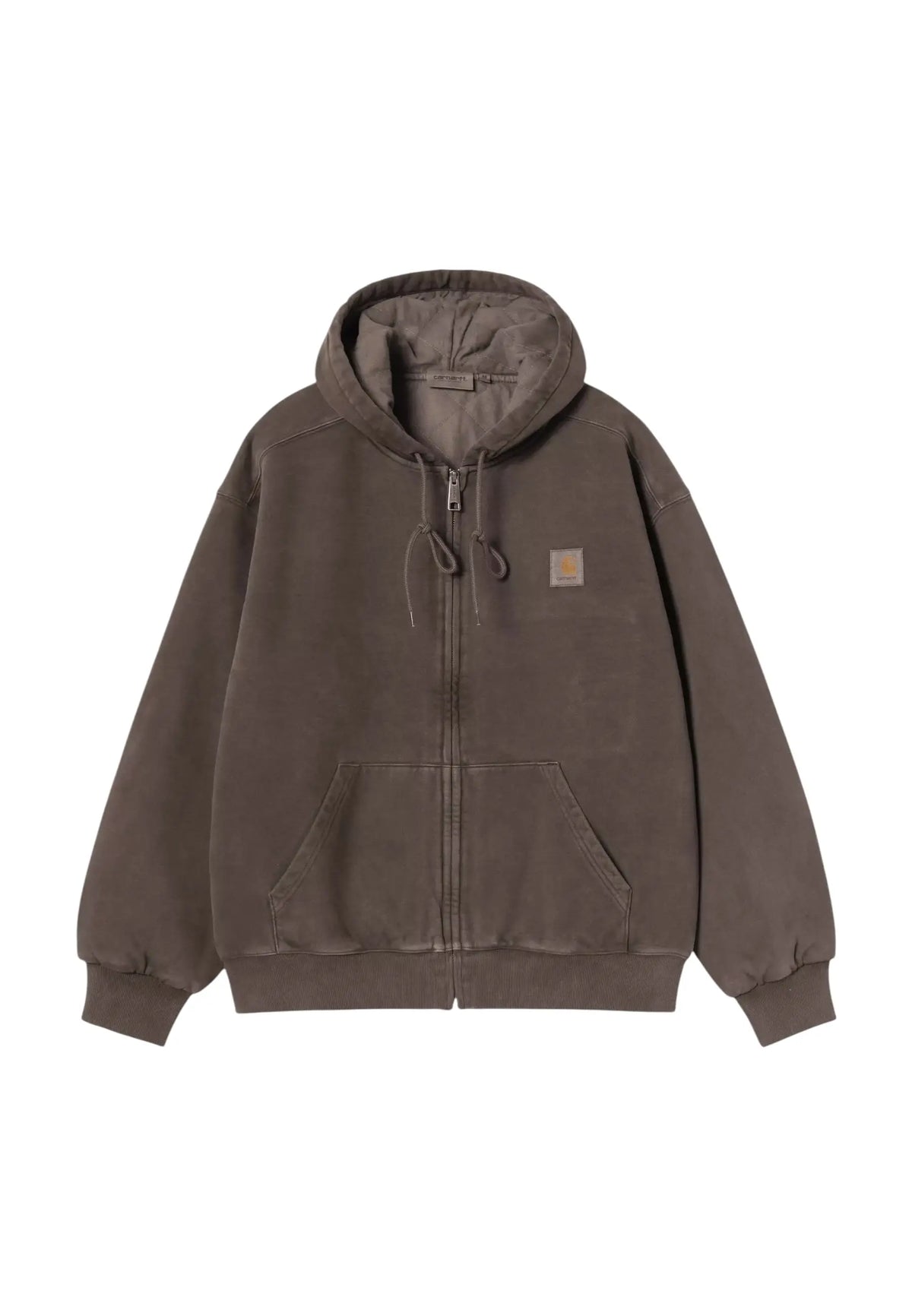 Carhartt Wip Hooded Vista Sweat Jacket Felpa con cappuccio e zip - Tobacco garment dyed