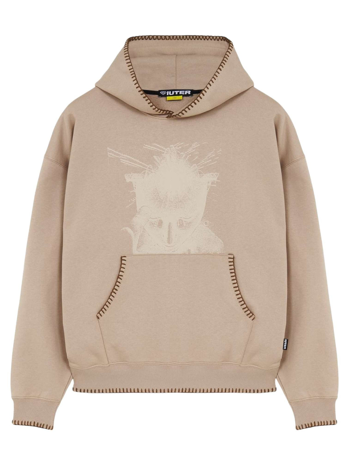 Iuter Mind Hoodie felpa con cappuccio leggera - earth