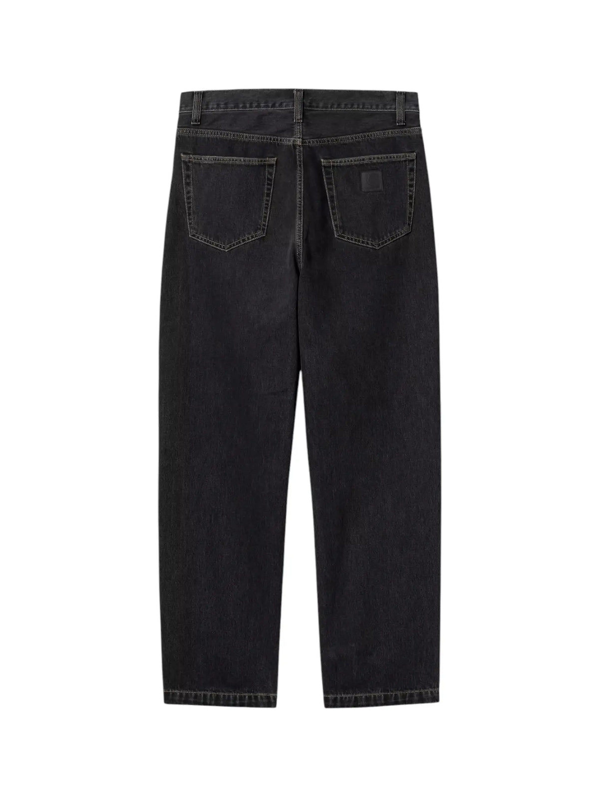 Carhartt Wip Aaron Pant jeans gamba dritta - Black stone washed