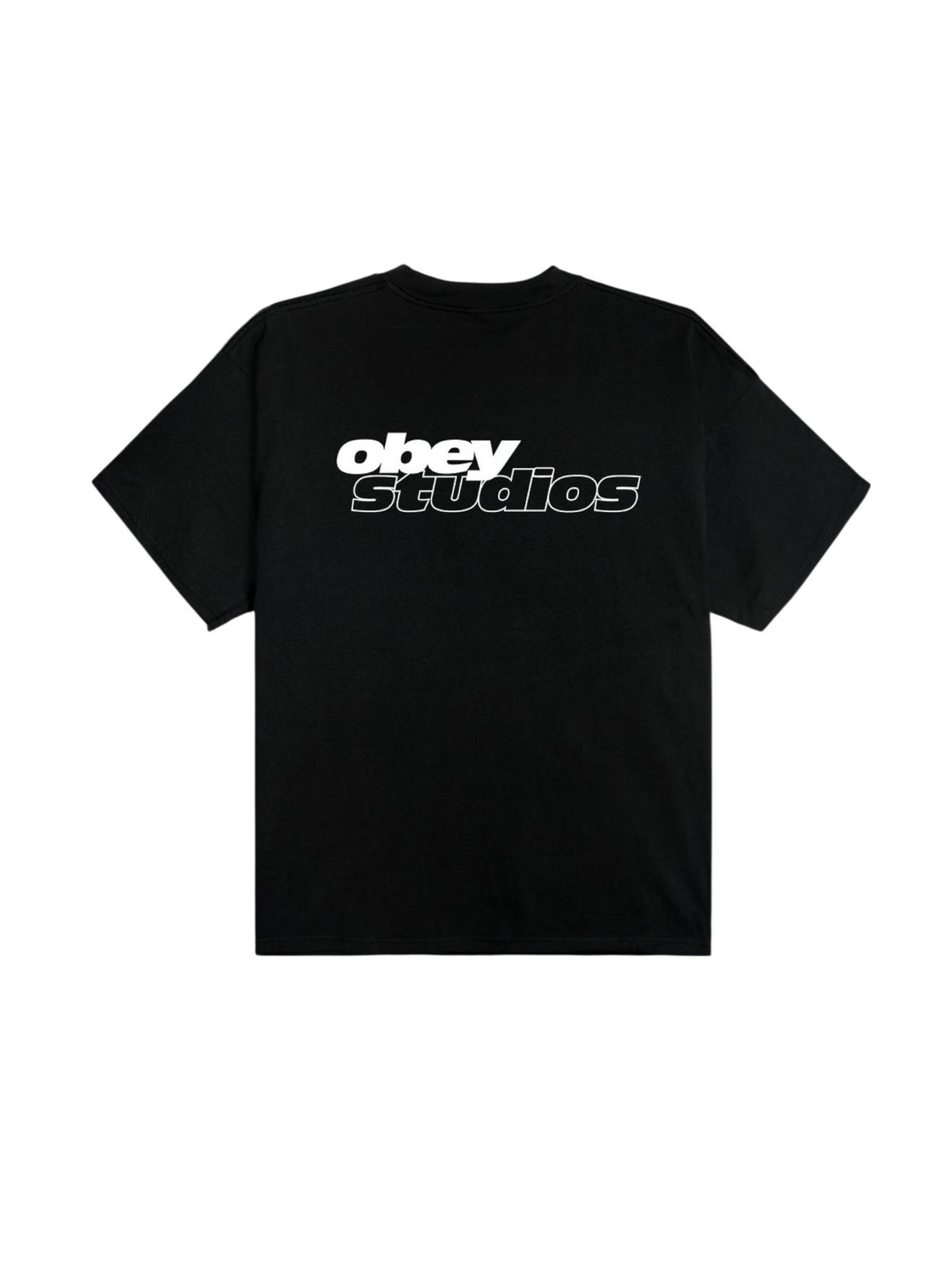 Obey Studios sport heavyweight t-shirt con grafica - black