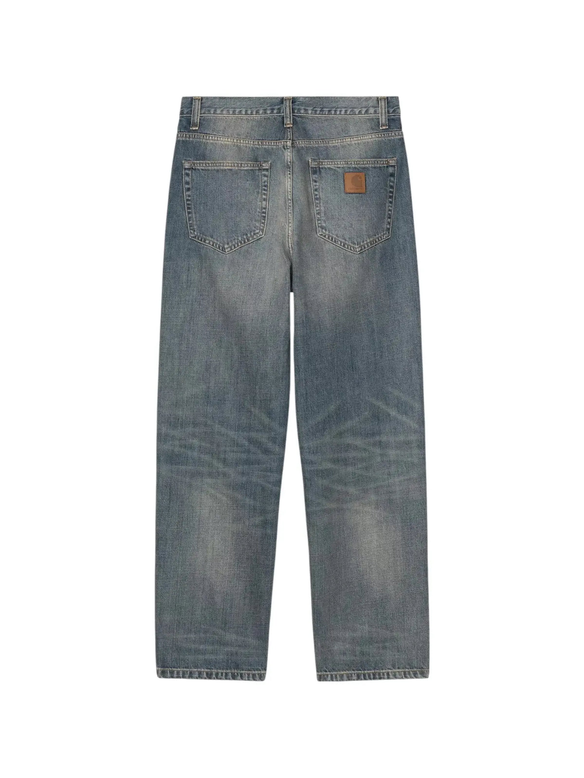 Carhartt Wip Aaron Pant jeans gamba dritta - Blue worn used washed