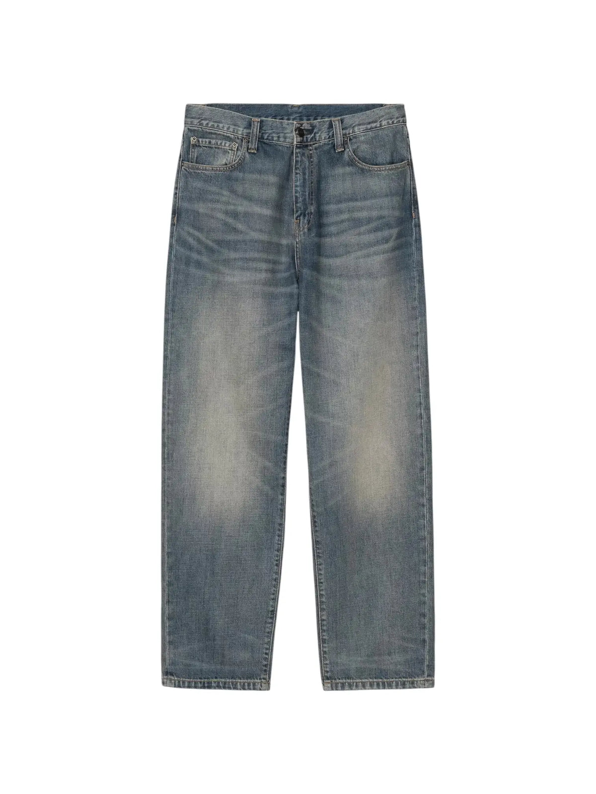 Carhartt Wip Aaron Pant jeans gamba dritta - Blue worn used washed