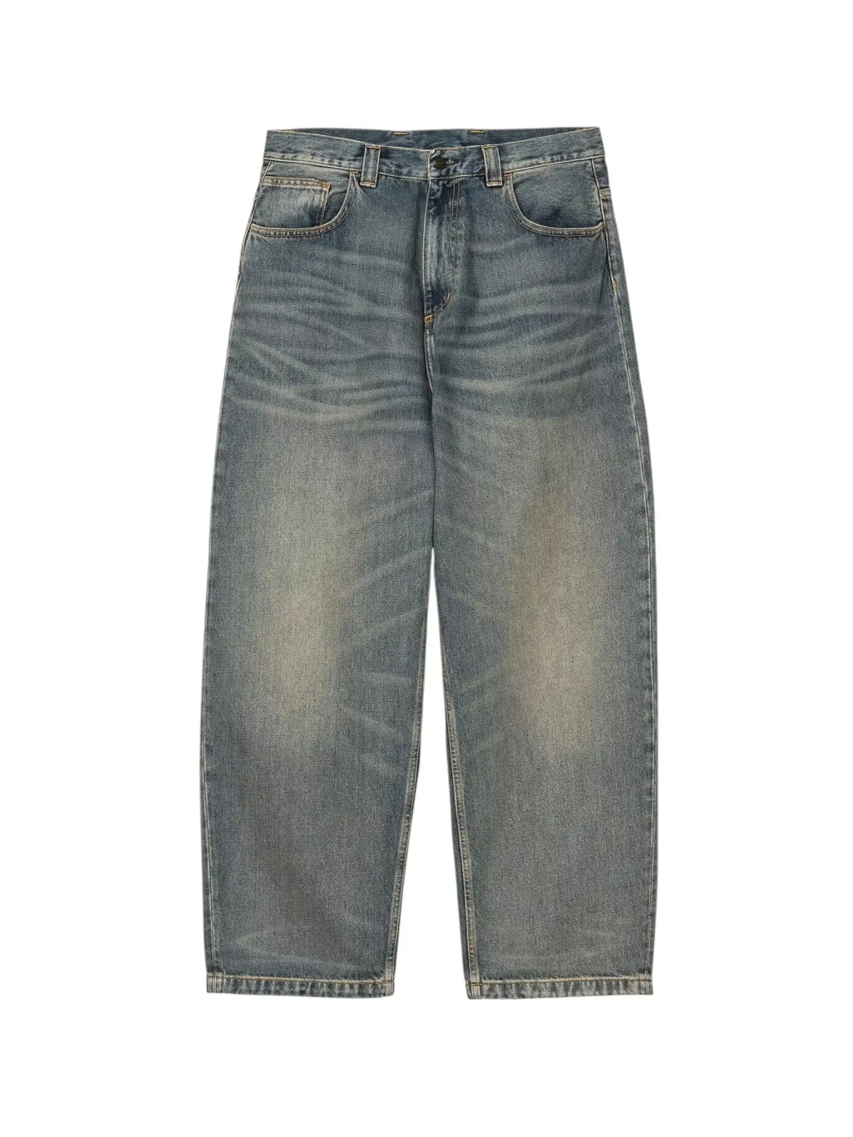 Carhartt Wip Brandon Pant jeans gamba larga - Blue worn used washed