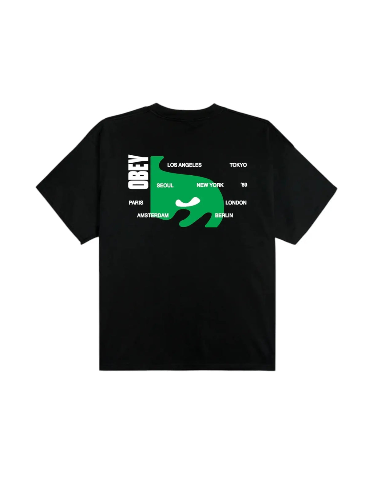 Obey Eye of the city heavyweight t-shirt con grafica - black