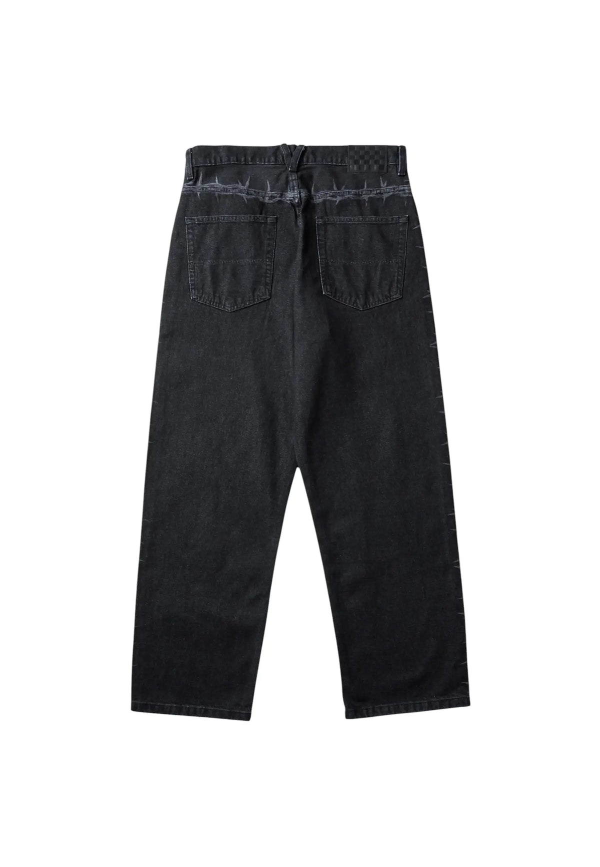 Vans Act of Disagreement denim pants jeans con grafica laser - Black