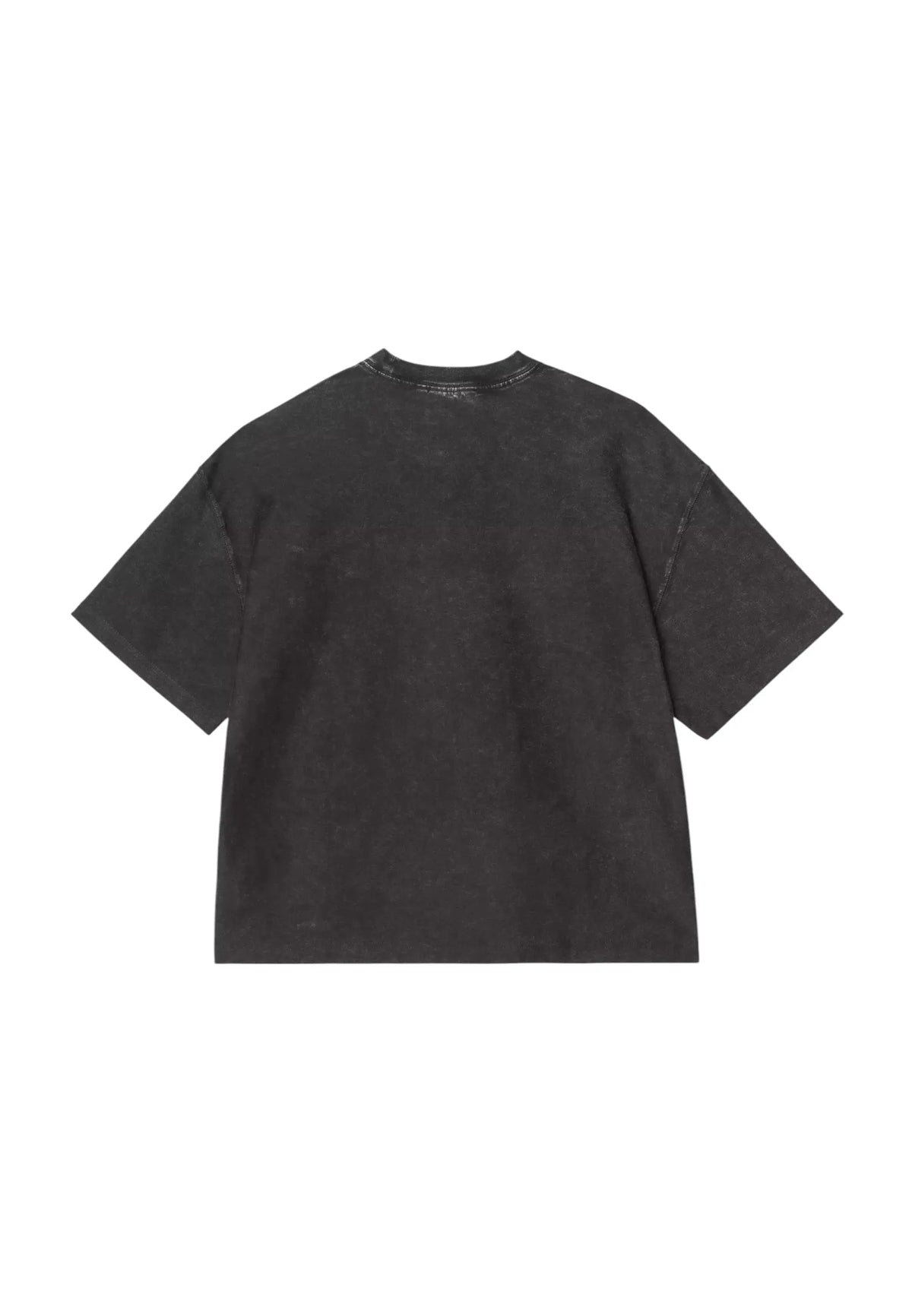 Carhartt Wip S/S Lambert T-Shirt cropped - Black moon washed