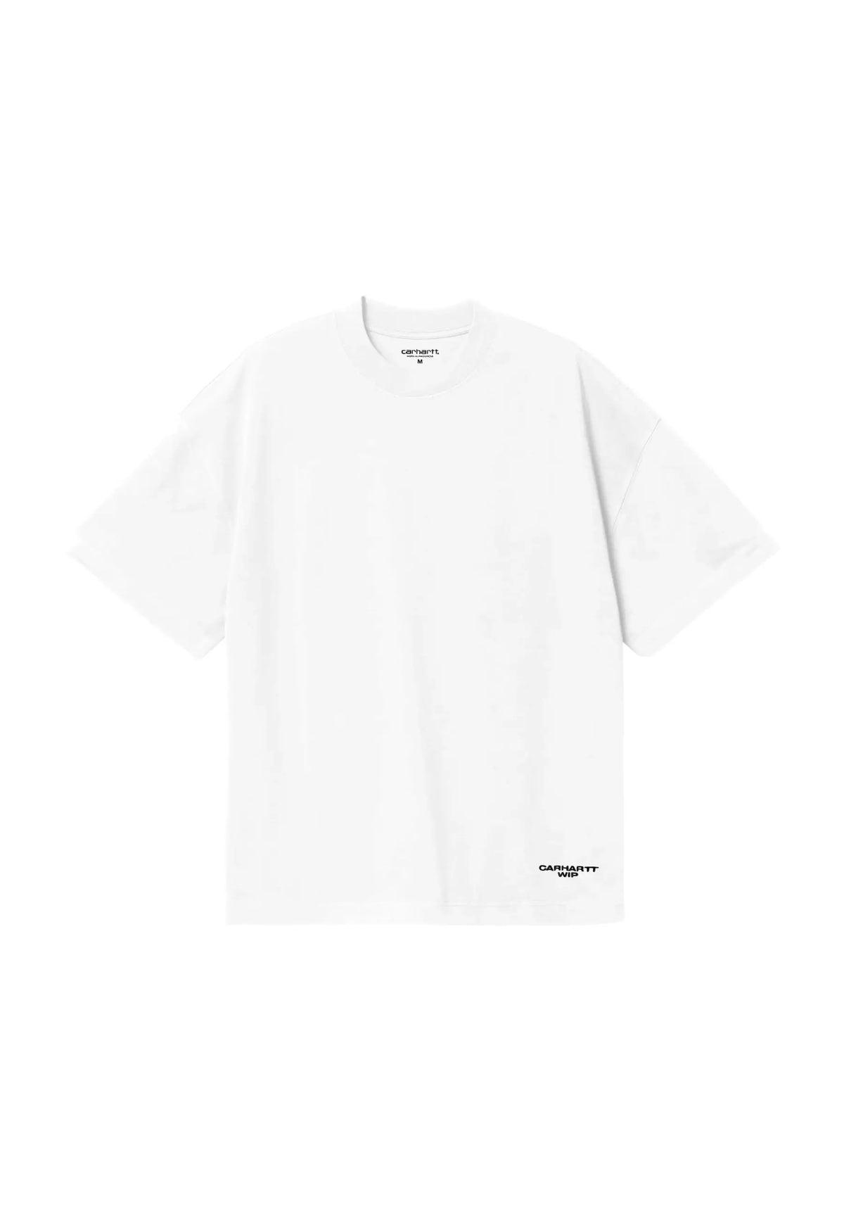Carhartt Wip S/S Chapter Script T-Shirt boxy fit con ricamo - White / Black