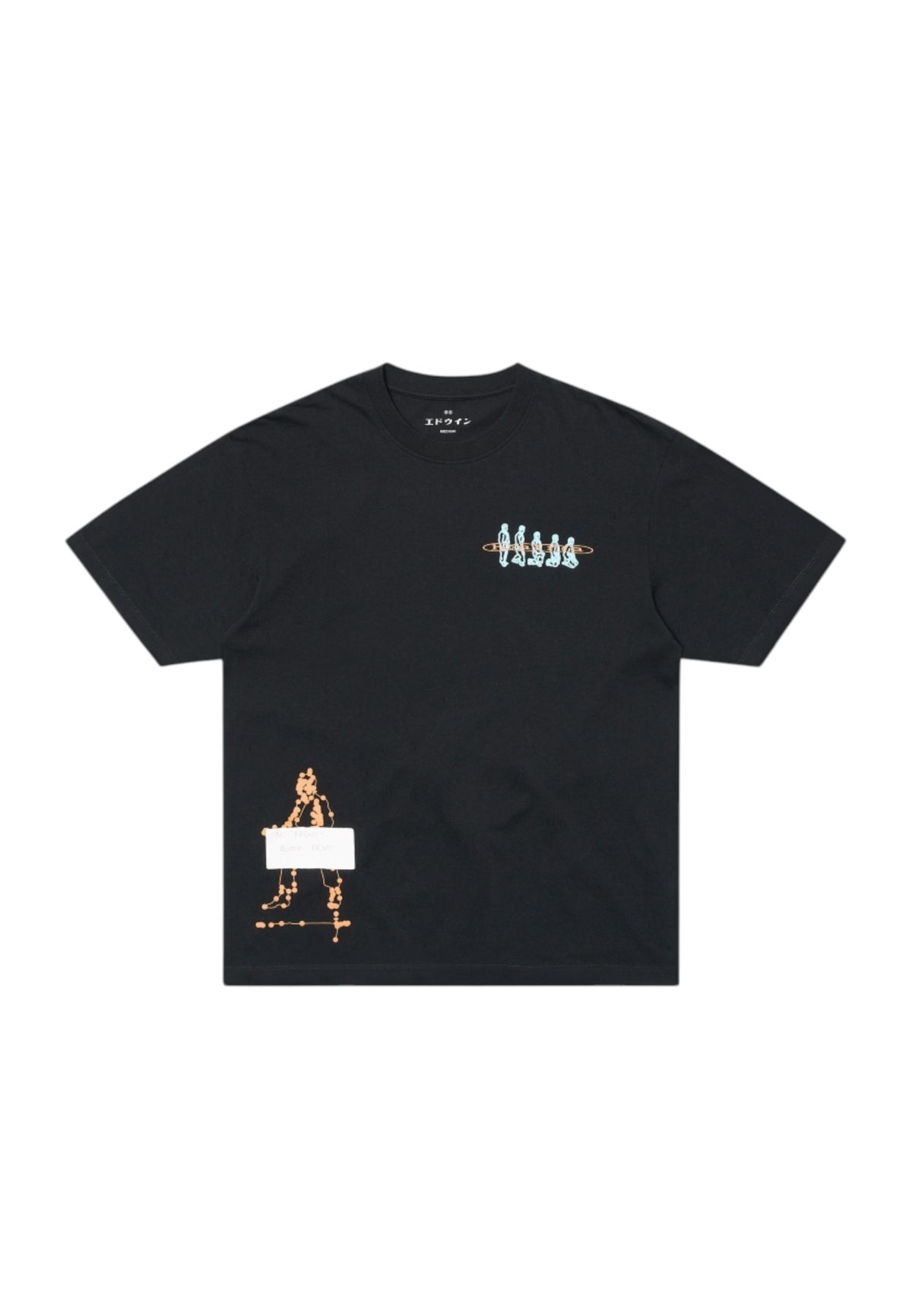 Edwin Float t-shirt con grafica - black