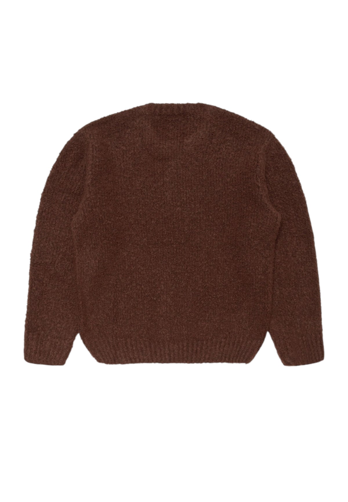 Edwin Dun textured sweater maglione misto lana - rum raisin