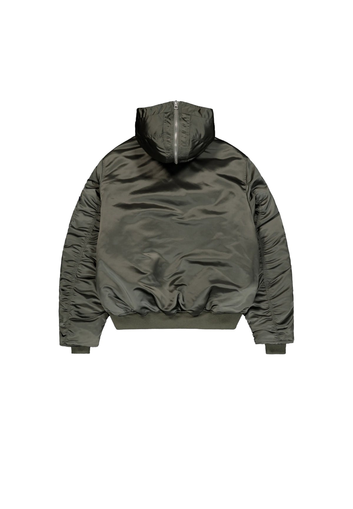 Alpha Industries Premium Ultra Violet N-2B Base UV Oversized Winter Jacket Bomber invernale con cappuccio - Vintage green