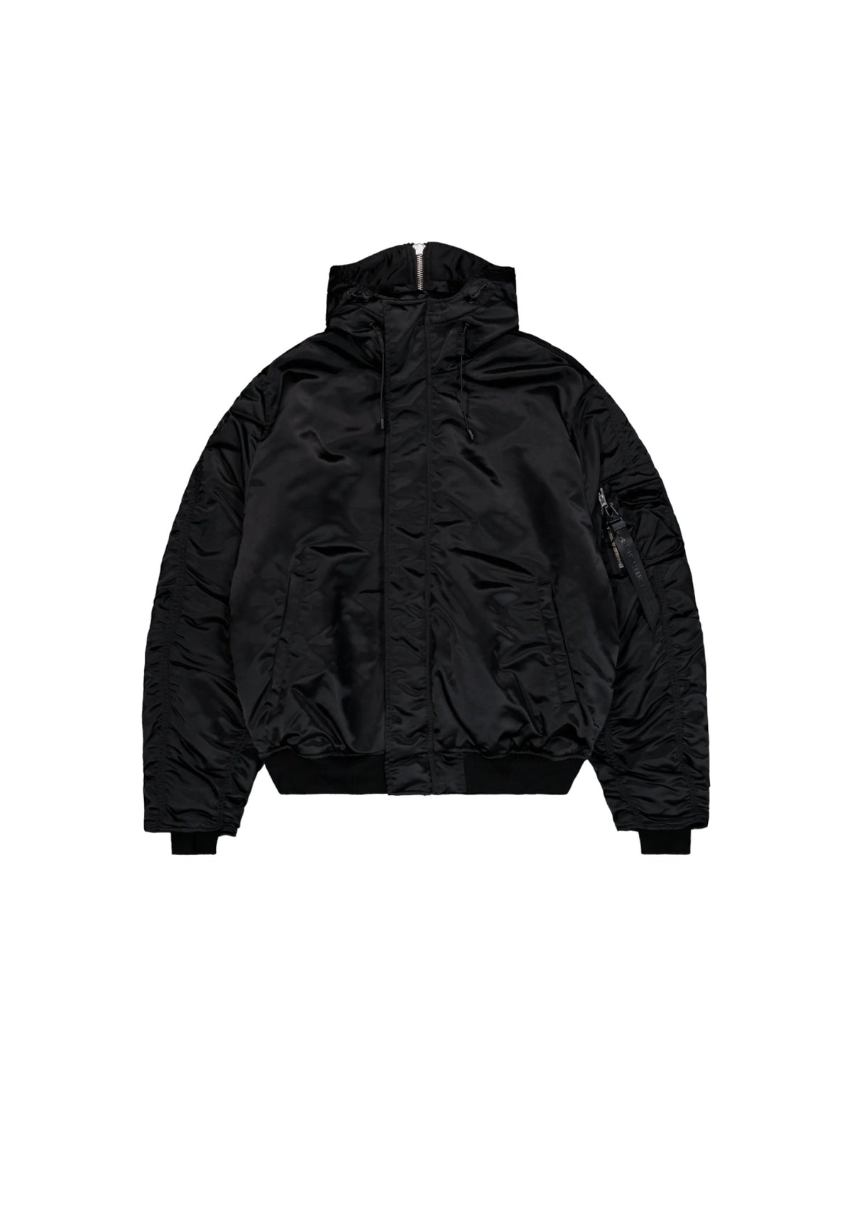 Alpha Industries Premium Ultra Violet N-2B Base UV Oversized Winter Jacket Bomber invernale con cappuccio - Black
