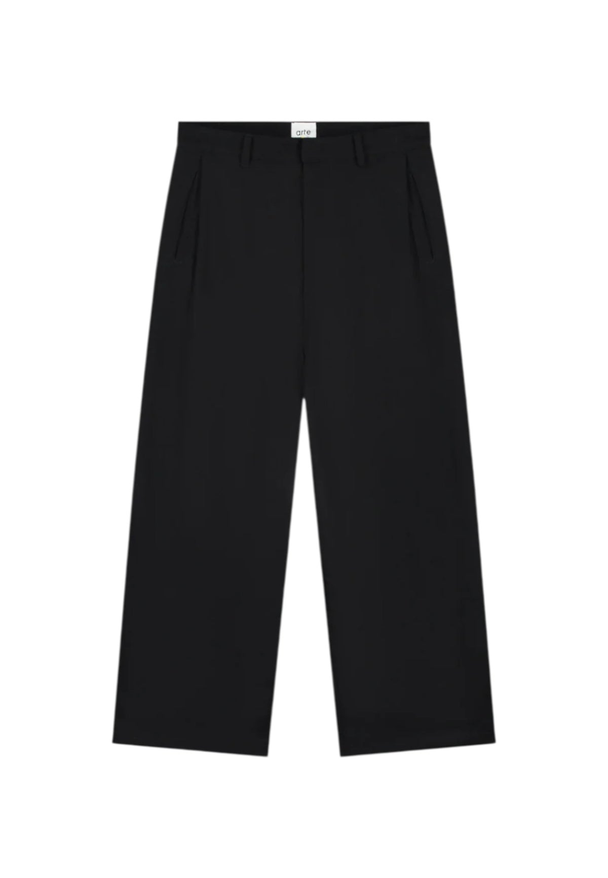 Arte Antwerp Wool Pleated Gallery Pants pantaloni sartoriali in lana - black