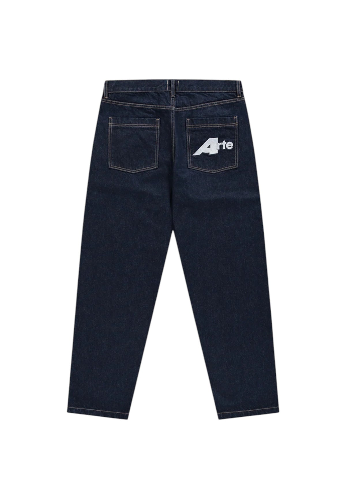 Arte Antwerp Big A Uniform denim pants jeans gamba dritta con grafica - blu denim