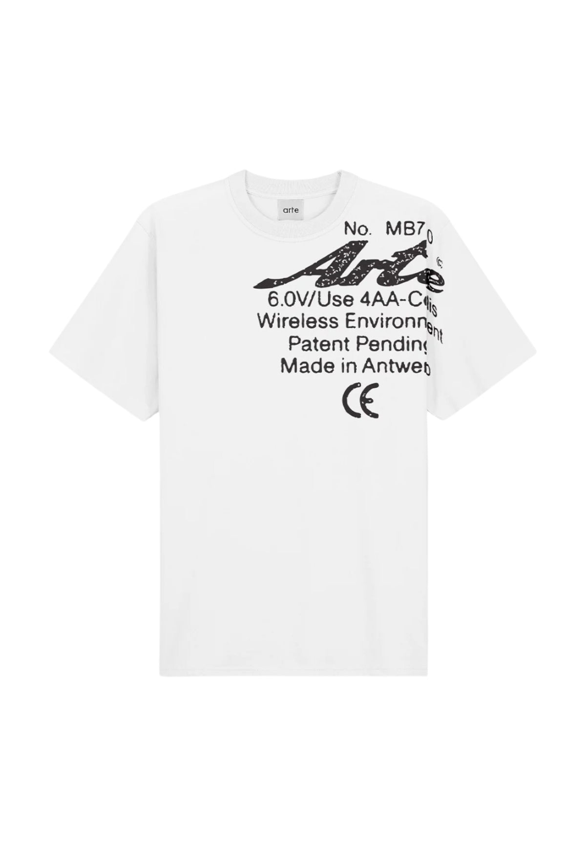 Arte Antwerp Specs side T-shirt con grafica - white