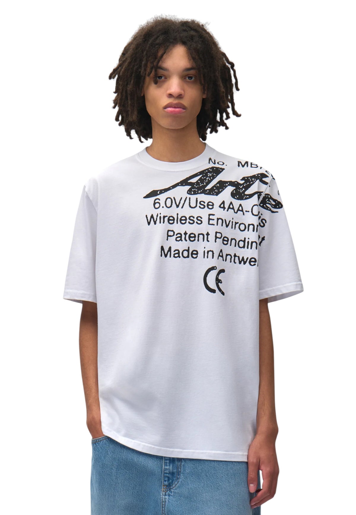 Arte Antwerp Specs side T-shirt con grafica - white