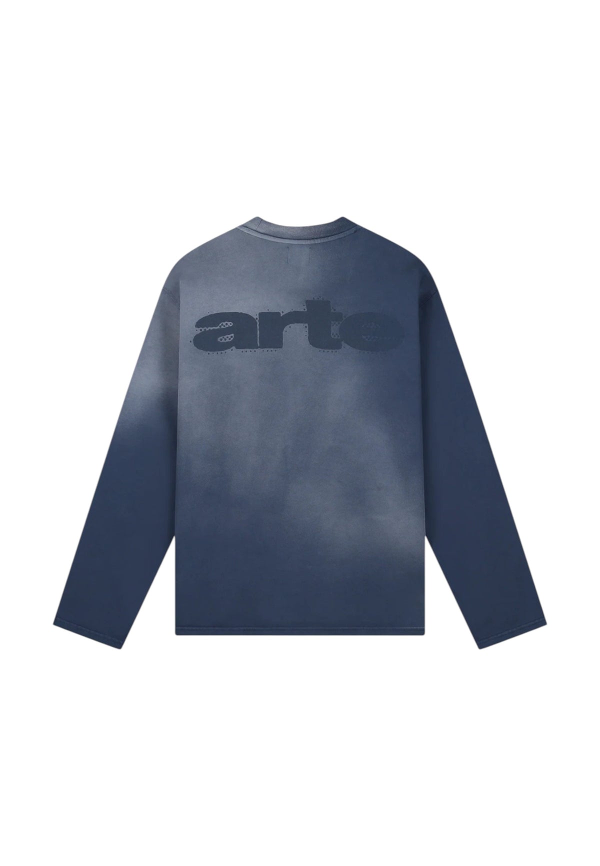 Arte Antwerp Stencil sunfaded Longsleeve t-shirt maniche lunghe - Navy