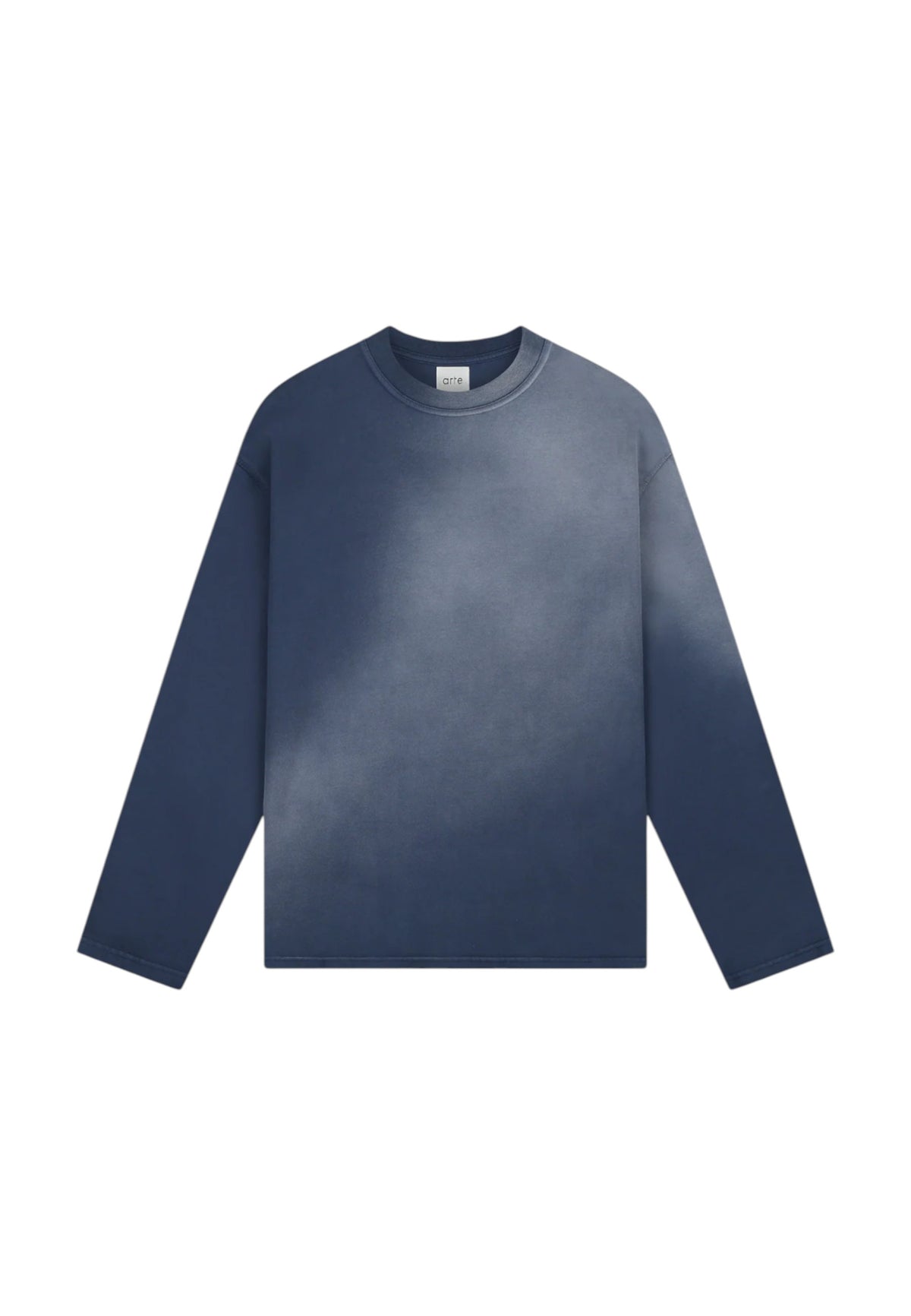 Arte Antwerp Stencil sunfaded Longsleeve t-shirt maniche lunghe - Navy