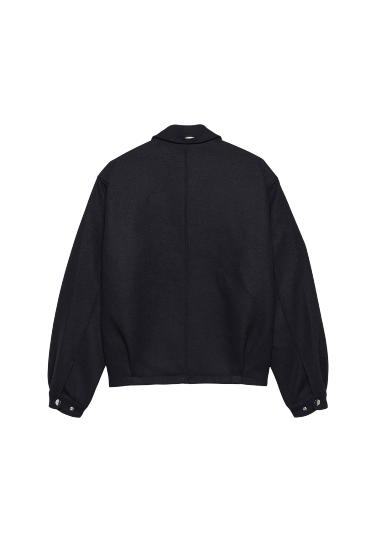 New Amsterdam Surf Association Wool coach jacket giacca in lana con colletto - Black