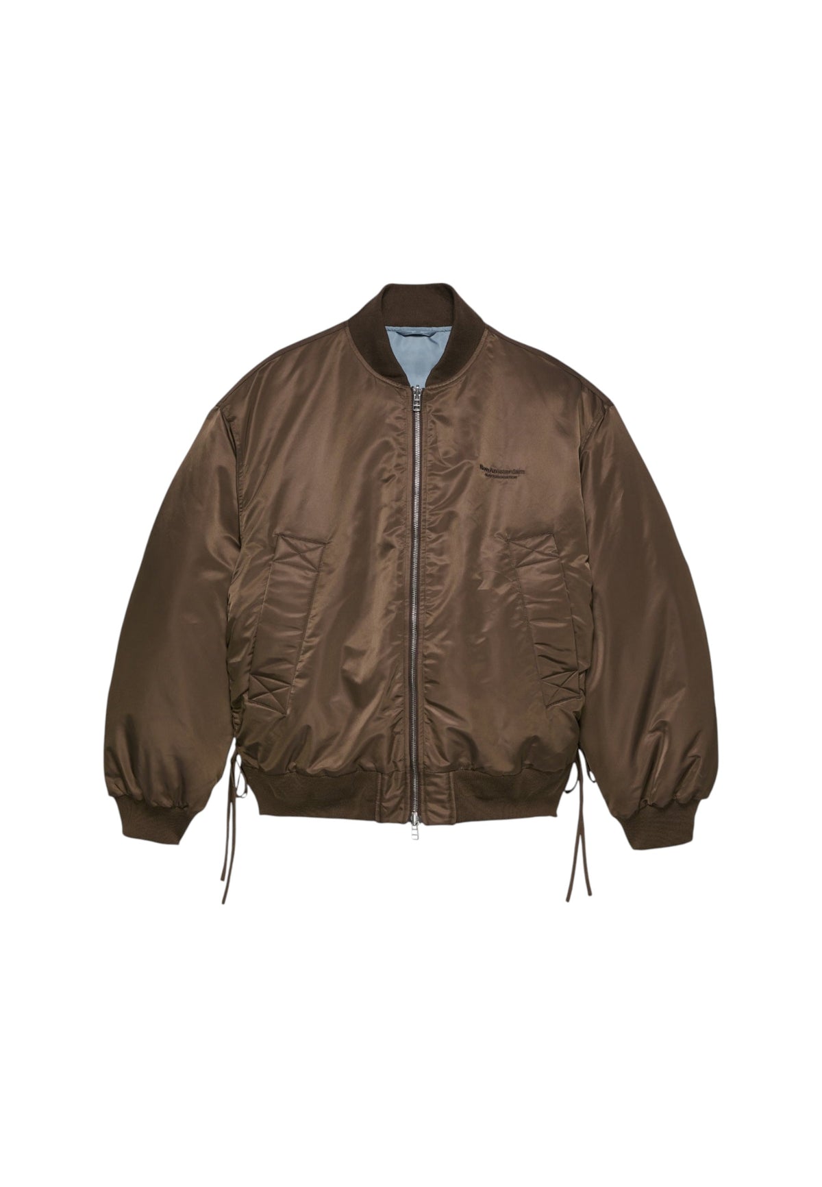 New Amsterdam Surf Association Reversible bomber jacket giacca oversize - brown/sea blue