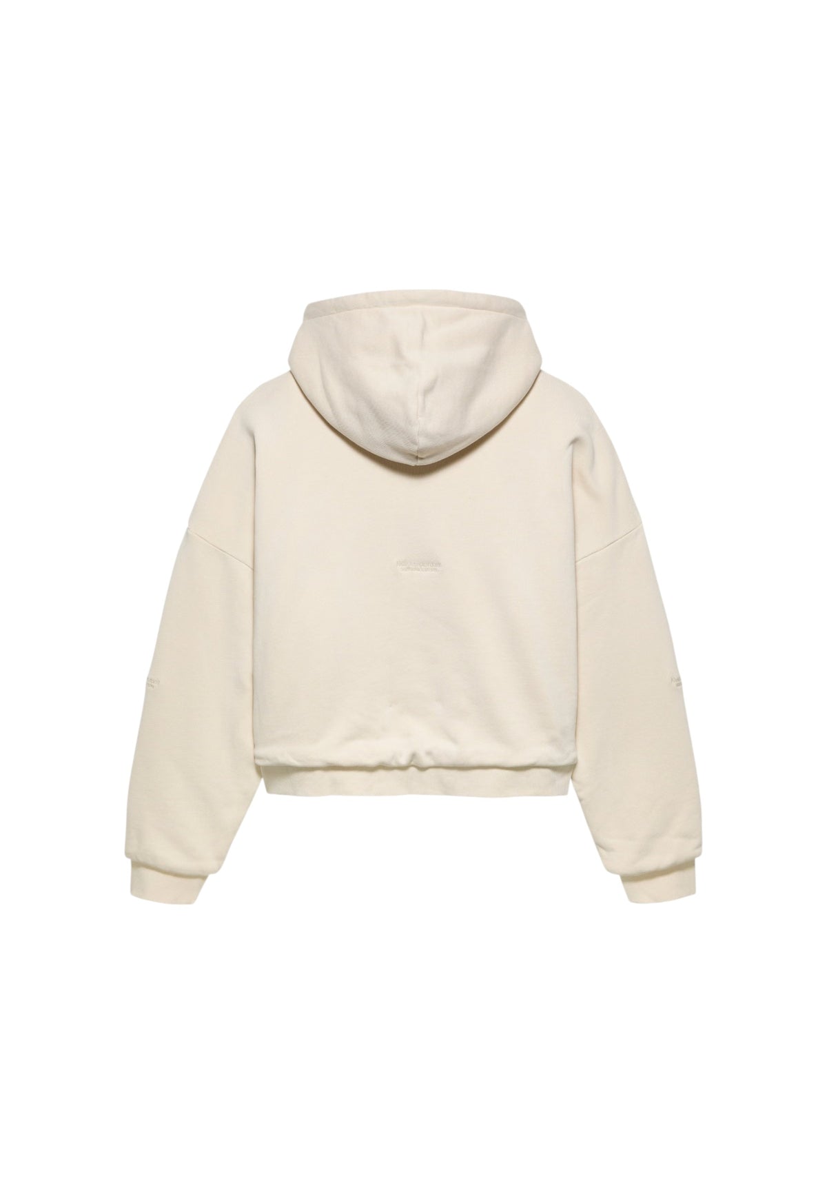 New Amsterdam surf association Double layered hoodie felpa con cappuccio e zip - bone