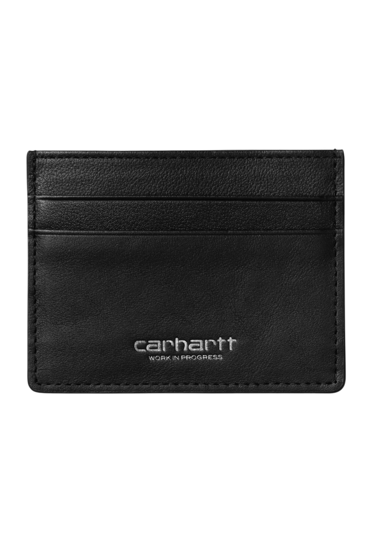 Carhartt Wip Vegas Cardholder portacarte in pelle - Black / silver