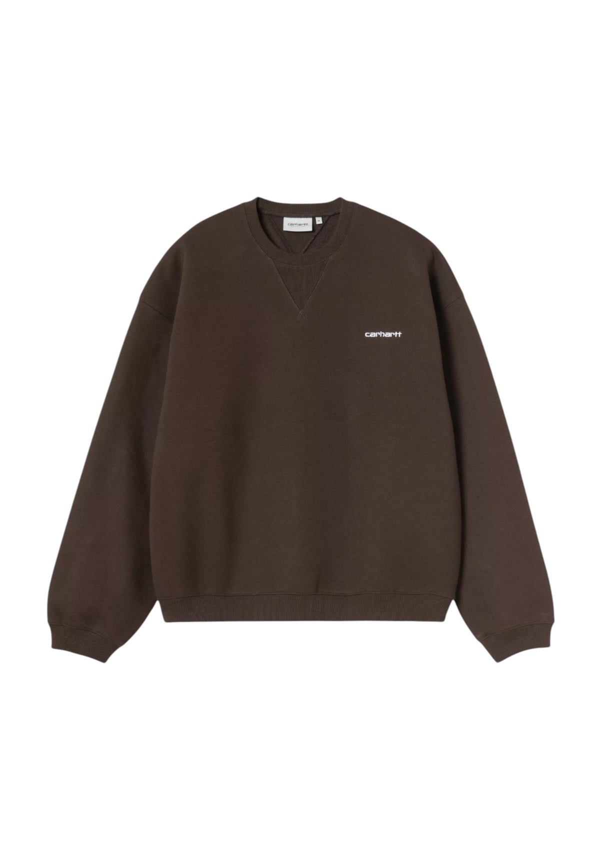 Carhartt Wip Ebbert Sweatshirt felpa girocollo baloon fit - Tobacco / White
